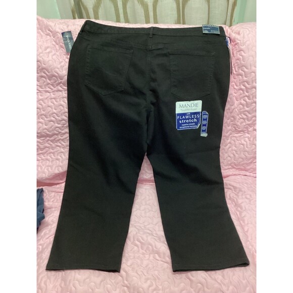 NWT Bandolino Mandie $54 Black Stretch Jeans Plus Size 22WS Women's Fall Winter - Picture 5 of 6